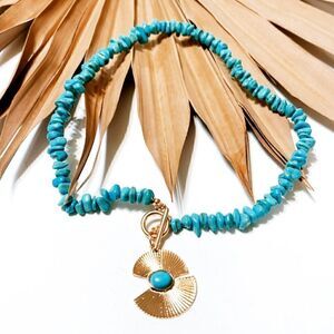 Boho beaded necklace S392